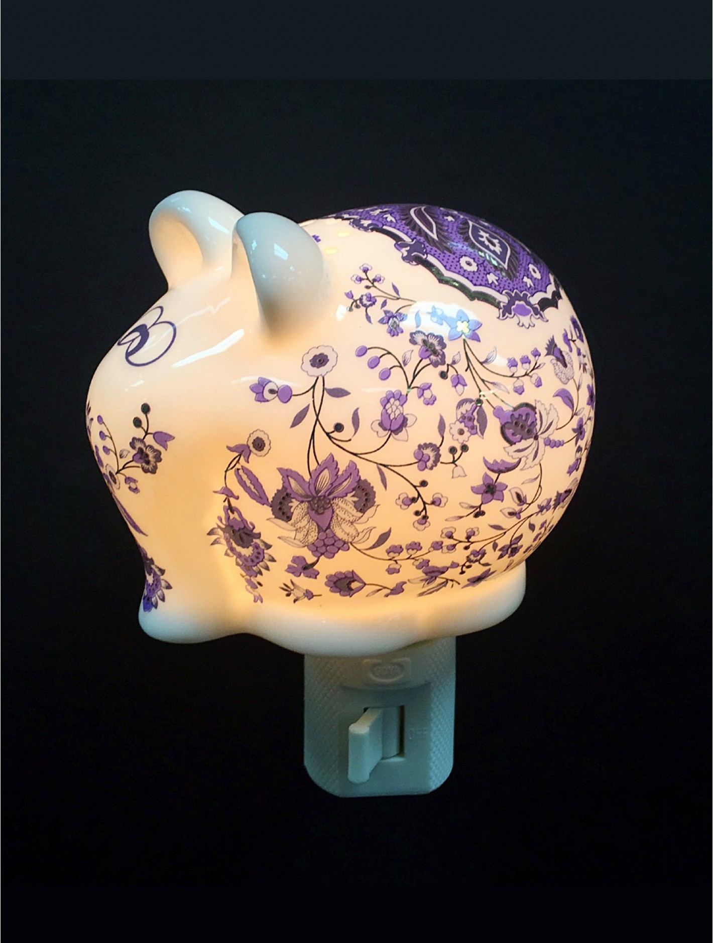 Porcelain Elephant Night Light With Gift Box